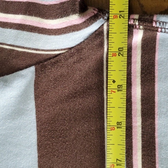 Superdry Brown blue and white collared polo shirt - Picture 8 of 8